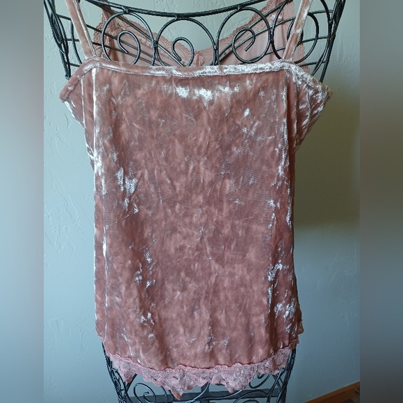 Cupio Pink Velvet Camisole - Picture 4 of 6